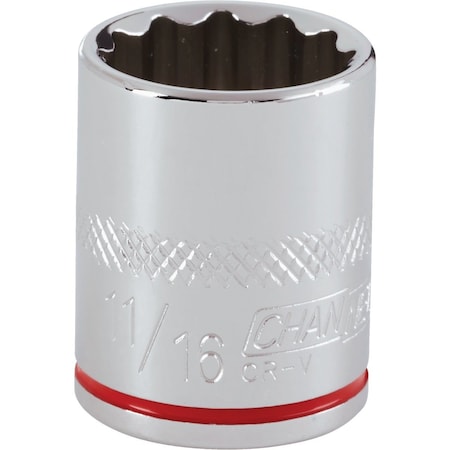 Channellock 3/8 In. Drive 11/16 In. 12-Point Shallow Standard Socket 304336